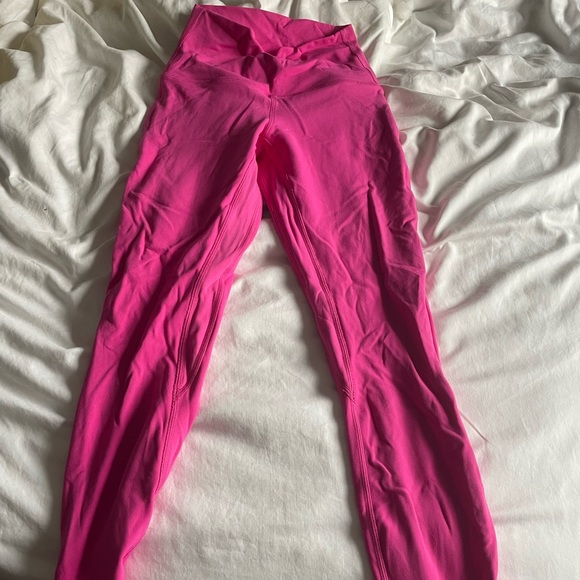 Lululemon Sonic pink align leggings size 2 25” length - Picture 2 of 3